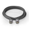 CAVO HDMI NEDIS CVTB34000GY20 ALTA VELOCITA' CON ETHERNET, 4K@60Hz, ARC, 18 Gbps, CONNETTORE 1 HDMI MASCHIO  - CONNETTORE 1 HDMI MASCHIO 2.0 m
